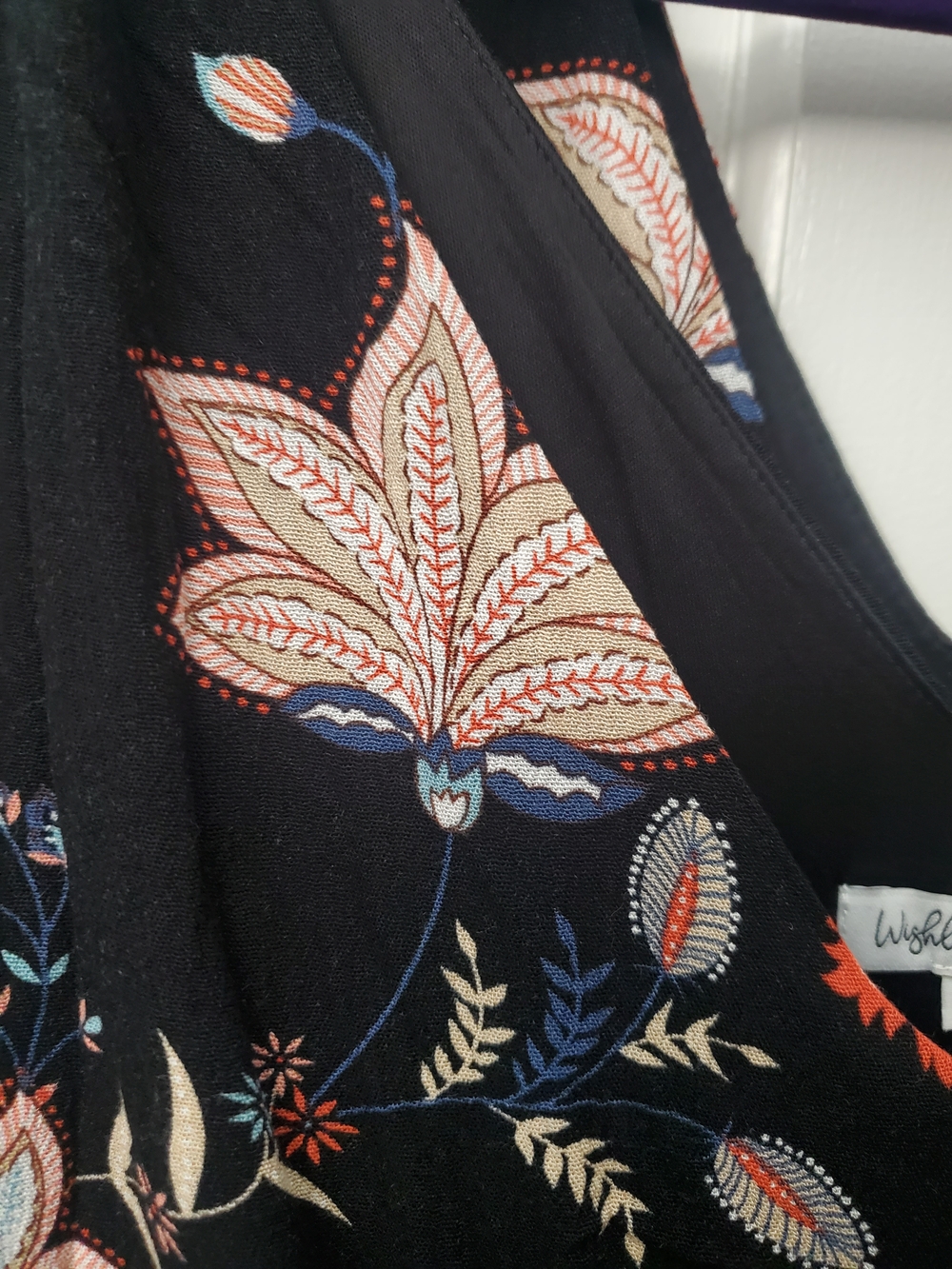 Sleeveless Black Floral Tiered Maxi Dress. NWOT . sizes S & M - Picture 3 of 5